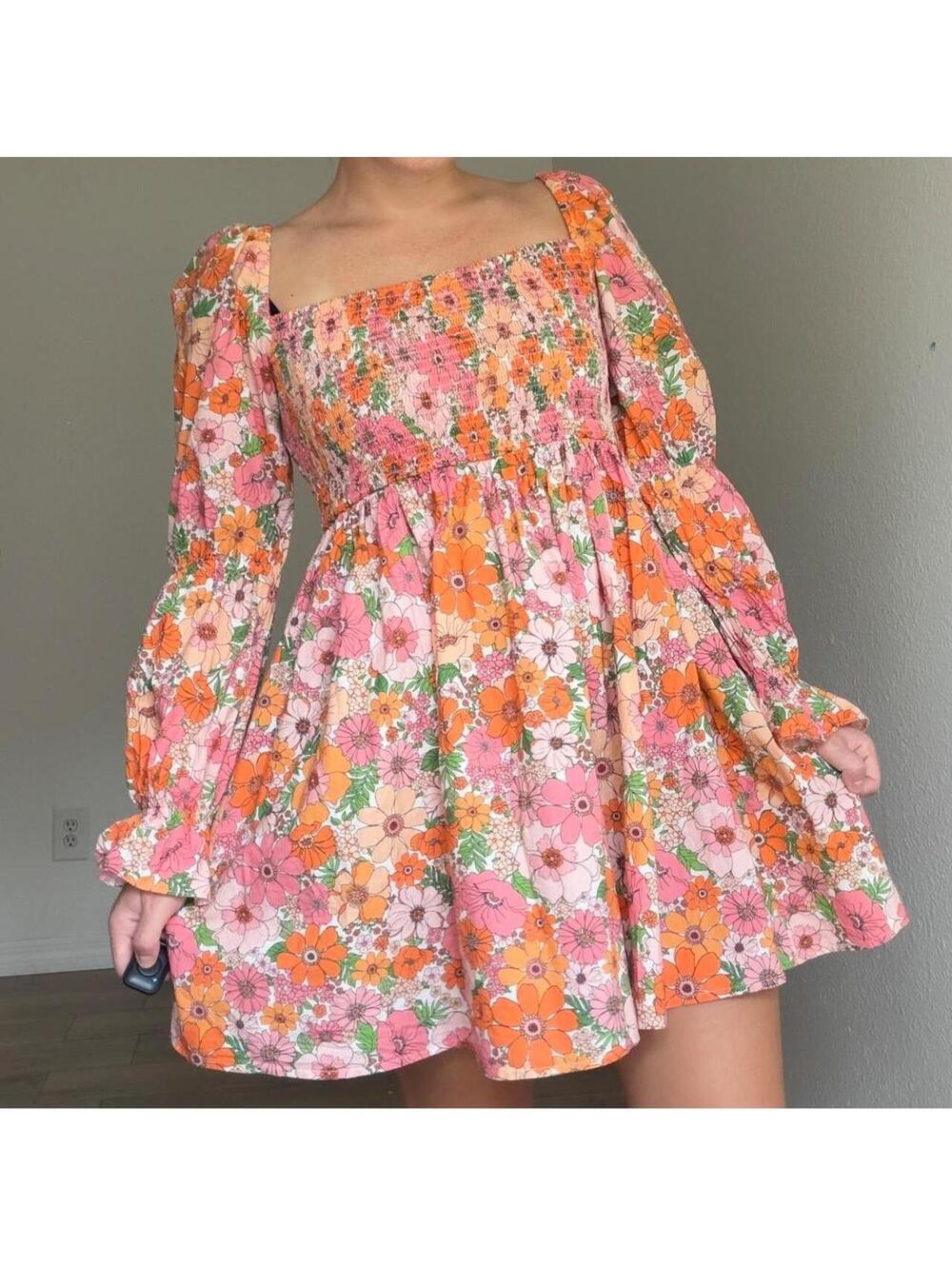 COTTAGE CORE FAIRY BABYDOLL DRESS